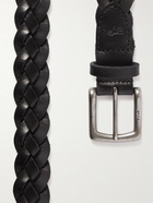 Polo Ralph Lauren - 3cm Braided Leather Belt - Black