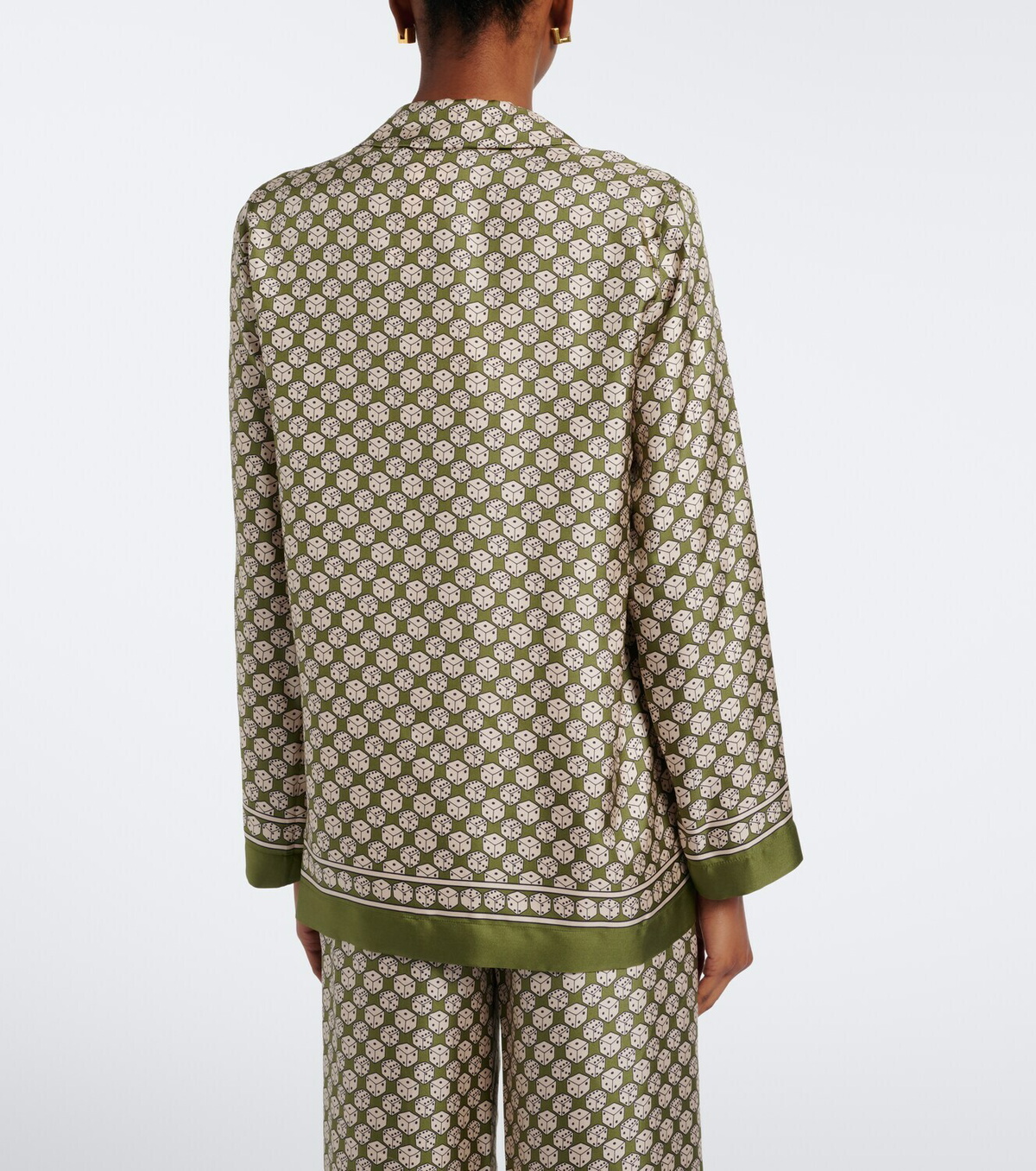 'S Max Mara Printed silk twill shirt