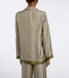 'S Max Mara Printed silk twill shirt