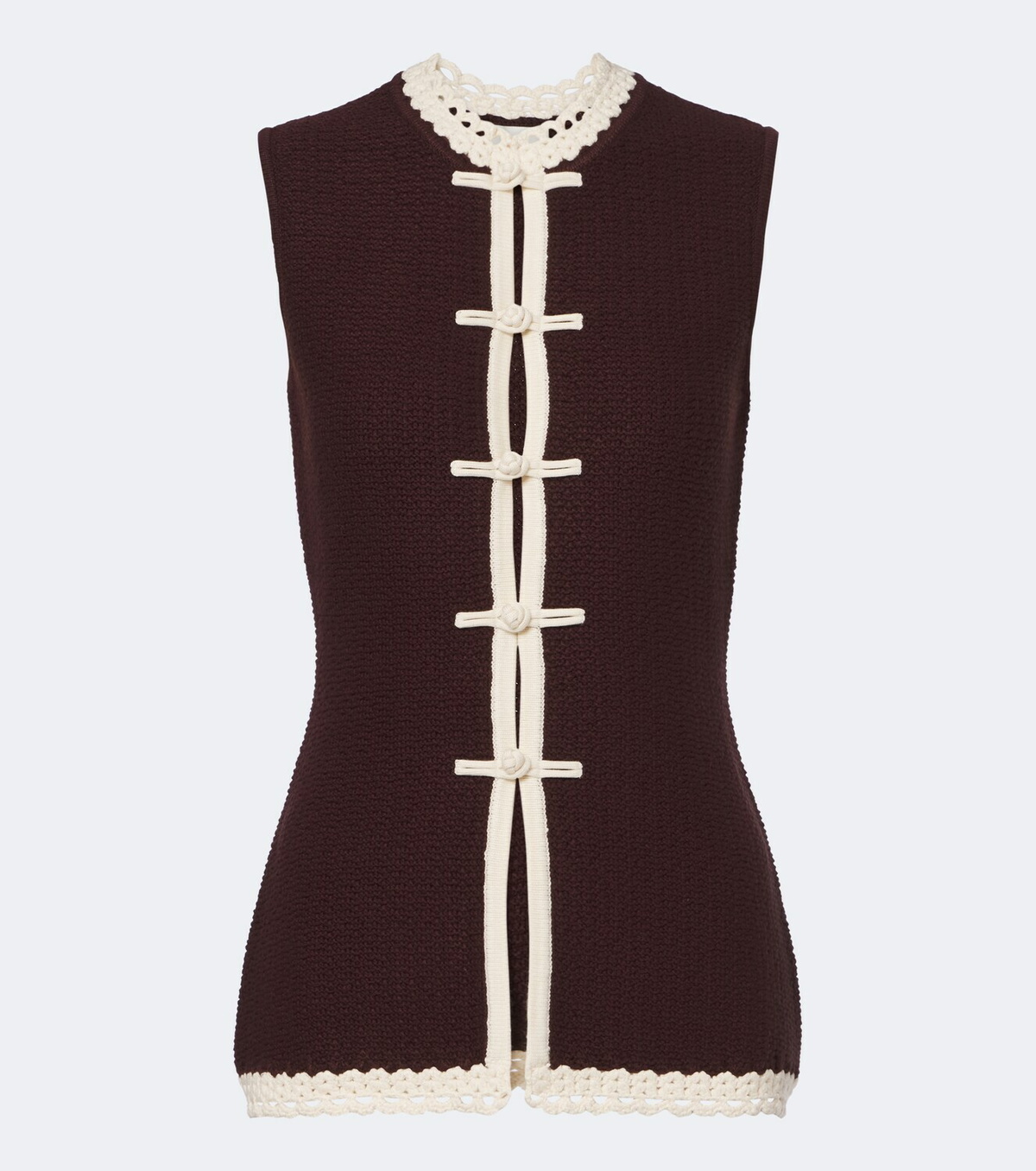 Posse Hattie crochet-trimmed top