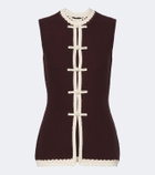 Posse Hattie crochet-trimmed top