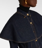 Ulla Johnson Agata caped denim jacket