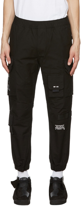 Photo: AAPE by A Bathing Ape Black Canvas Cargo Pants