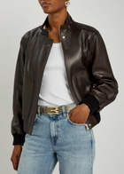 Victoria Beckham Dorian Leather Belt Brown