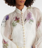 Zimmermann Natura floral linen and silk blouse