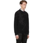 Alexander McQueen Black Dancing Skeleton Sweater