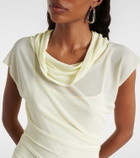 Proenza Schouler Tamara draped crêpe jersey maxi dress