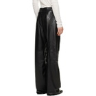 Rick Owens Black Tower Geth Leather Pants