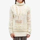 Our Legacy Women's Crochet Roll Neck Jumper in Bone