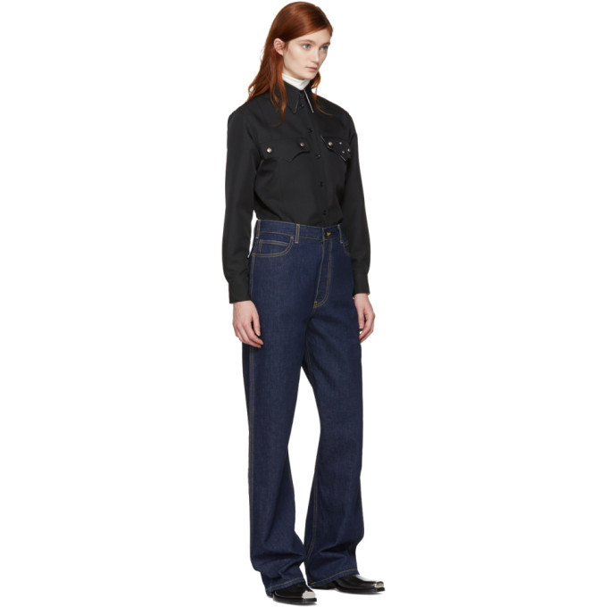 Calvin Klein 205W39NYC Black Western Pockets Shirt Calvin Klein