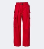 Loewe Cotton and silk cargo pants