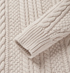 J.Crew - Cable-Knit Cotton Rollneck Sweater - Men - Cream