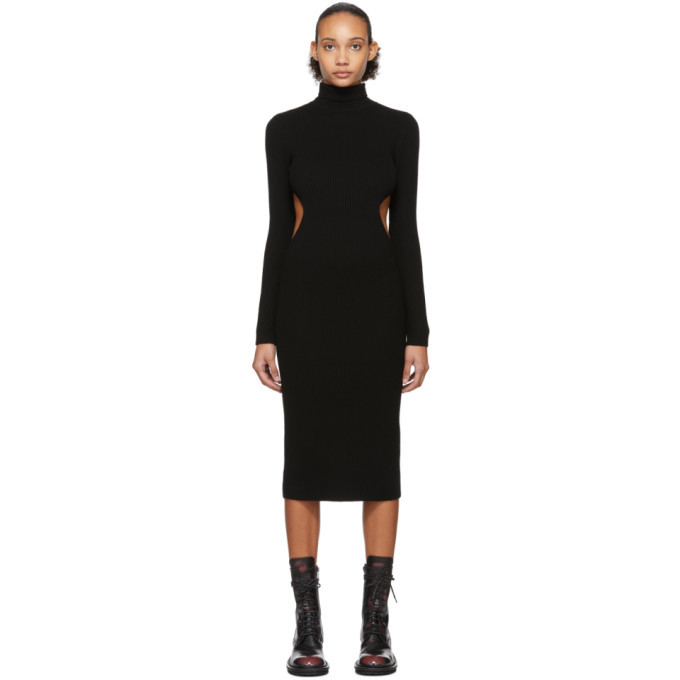 Photo: Yang Li Black Wool Destroyed Dress