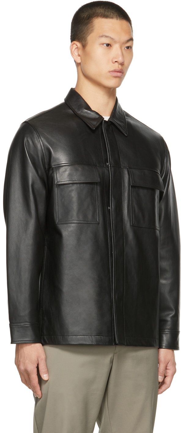 Theory lambskin sale leather jacket