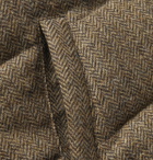 Sid Mashburn - Herringbone Quilted Wool-Tweed Down Gilet - Brown