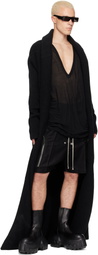 Rick Owens Black Tower Heizer Shorts