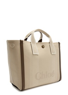 Chloe Carry Canvas Tote - Beige - One Size