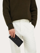 Ferragamo Mens Gancini document holder in Black