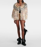 Isabel Marant Noela embellished fringed jacket