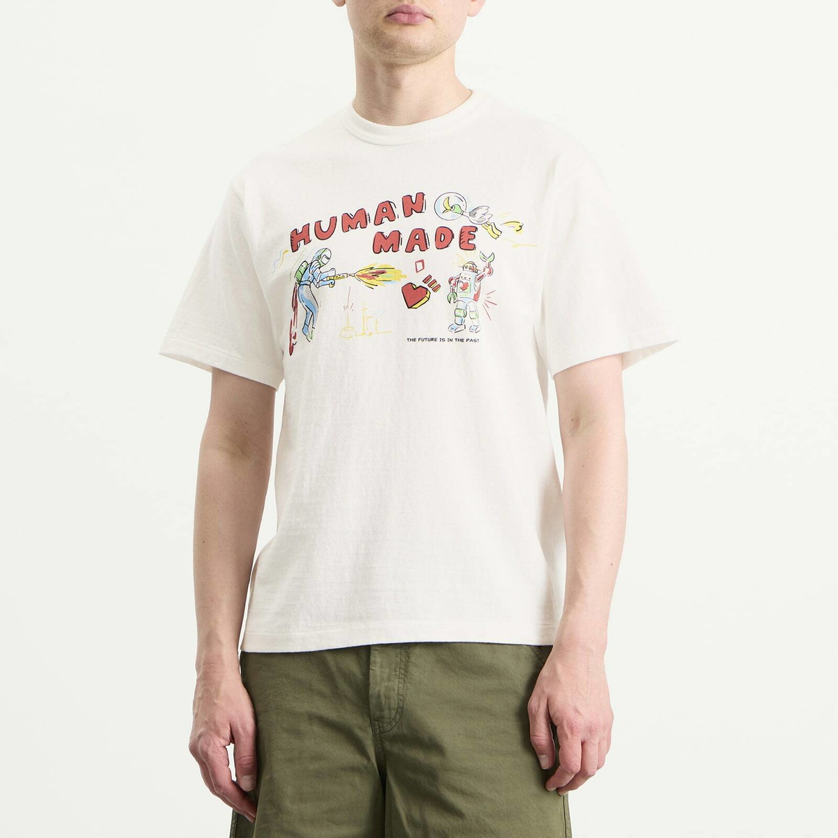 Human Made Men's Invasion Sketch T-Shirt in White