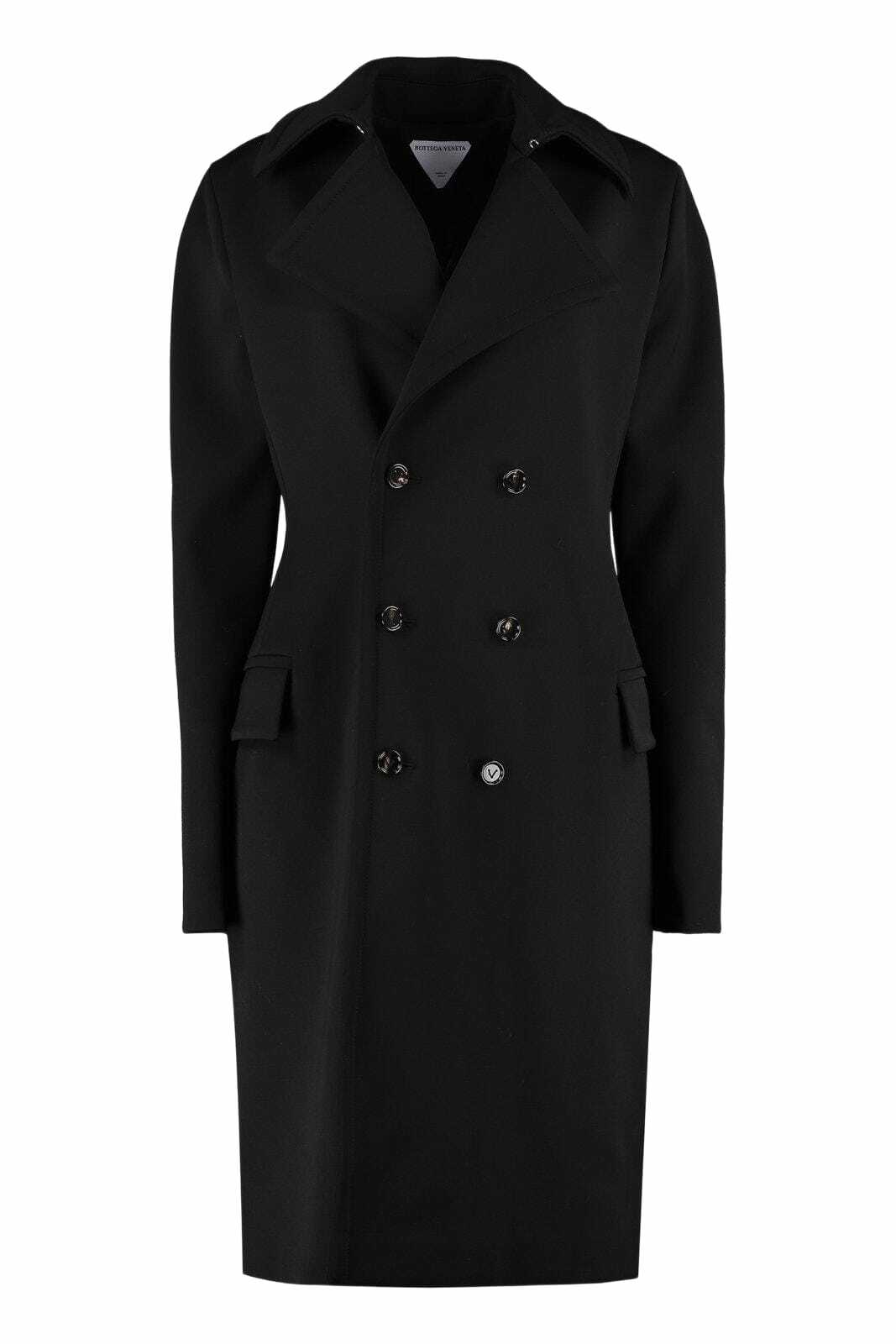 コート Bottega Veneta Embroidered stretch wool blend coat Bottega Veneta Embroidered Stretch Wool Blend Coat Bottega