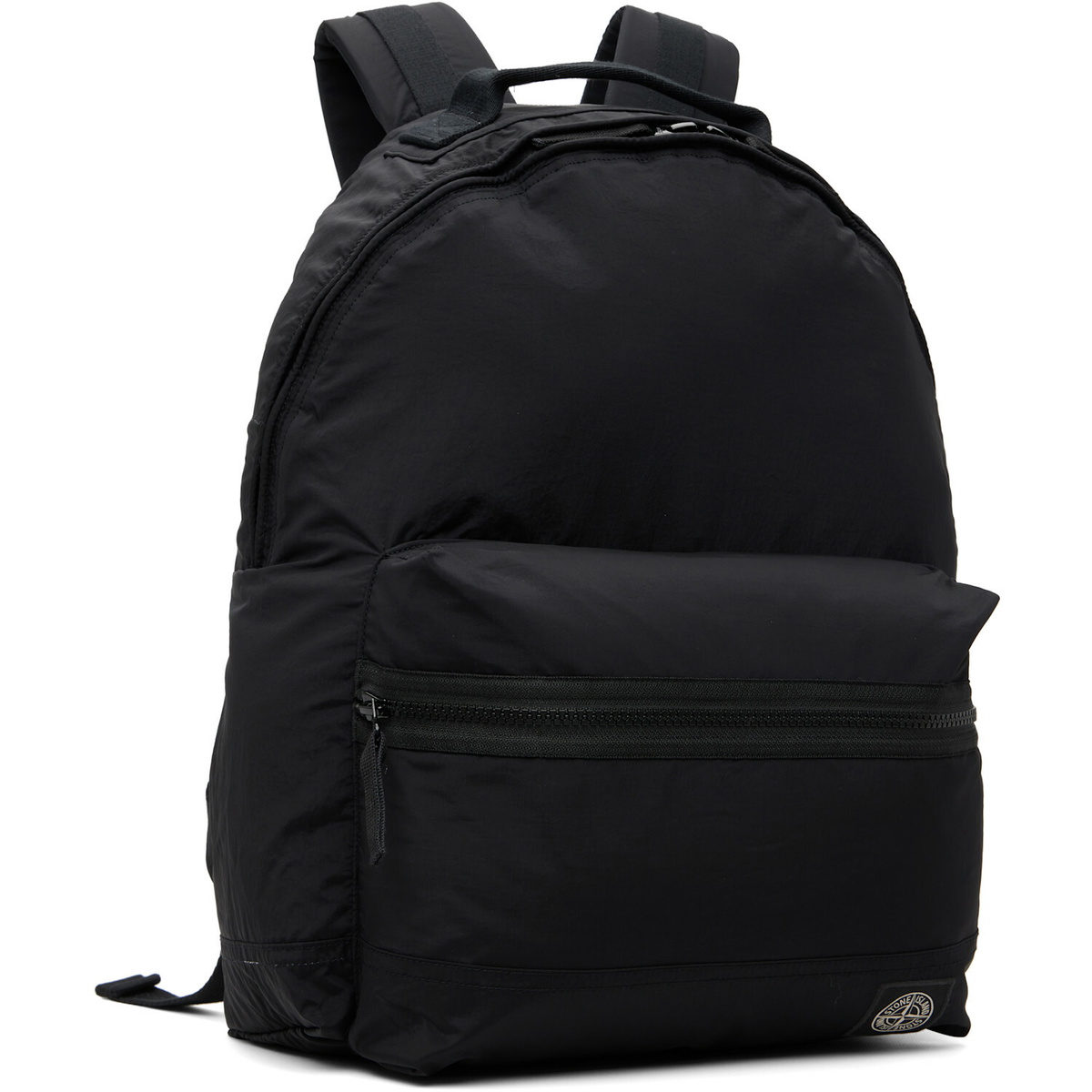 Stone Island Black 9200016 Coated Nylon Metal ECONYL Backpack