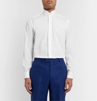 Favourbrook - White Grandad-Collar Cotton-Poplin Shirt - White