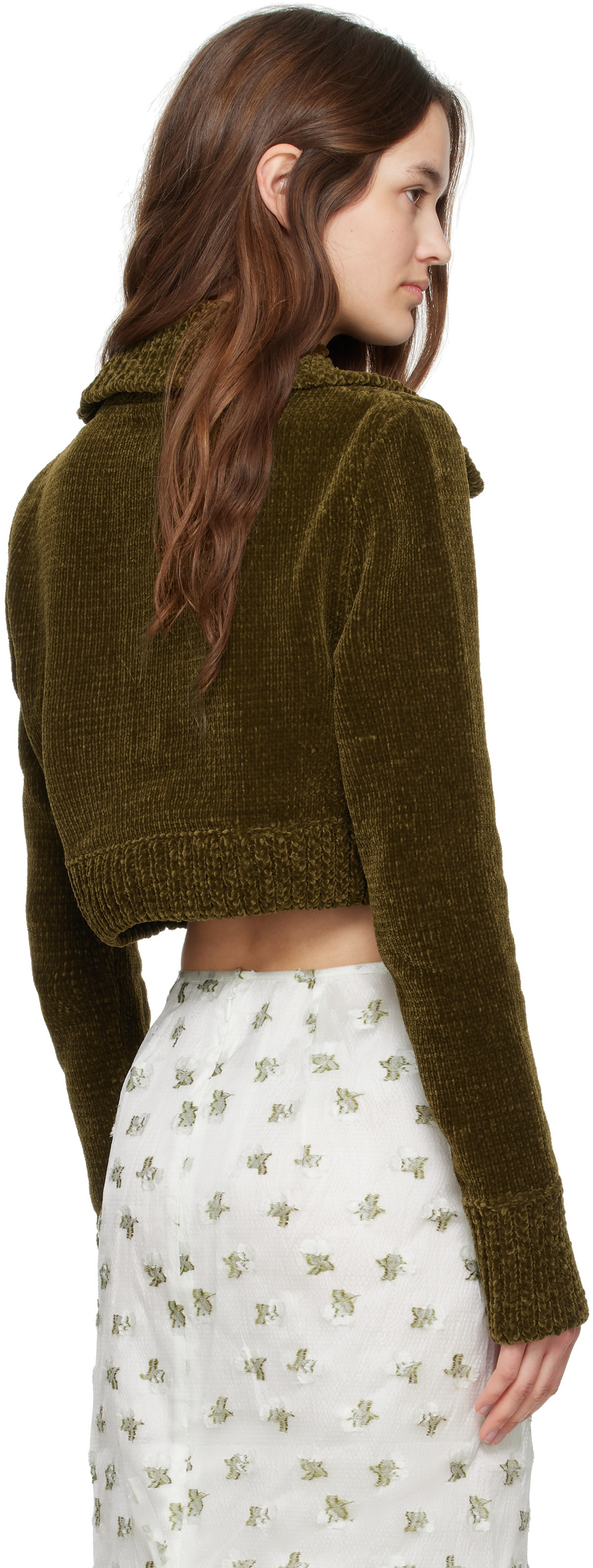 Cecilie Bahnsen Khaki Calla Sweater