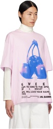 Jil Sander Pink Printed T-Shirt