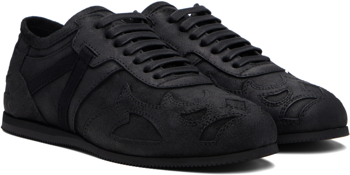 Ann Demeulemeester Black Milton Low-Top Boxing Sneakers