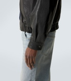 Saint Laurent Leather blouson jacket