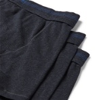 SCHIESSER - Karl Heinz Three-Pack Cotton-Jersey Boxer Briefs - Gray