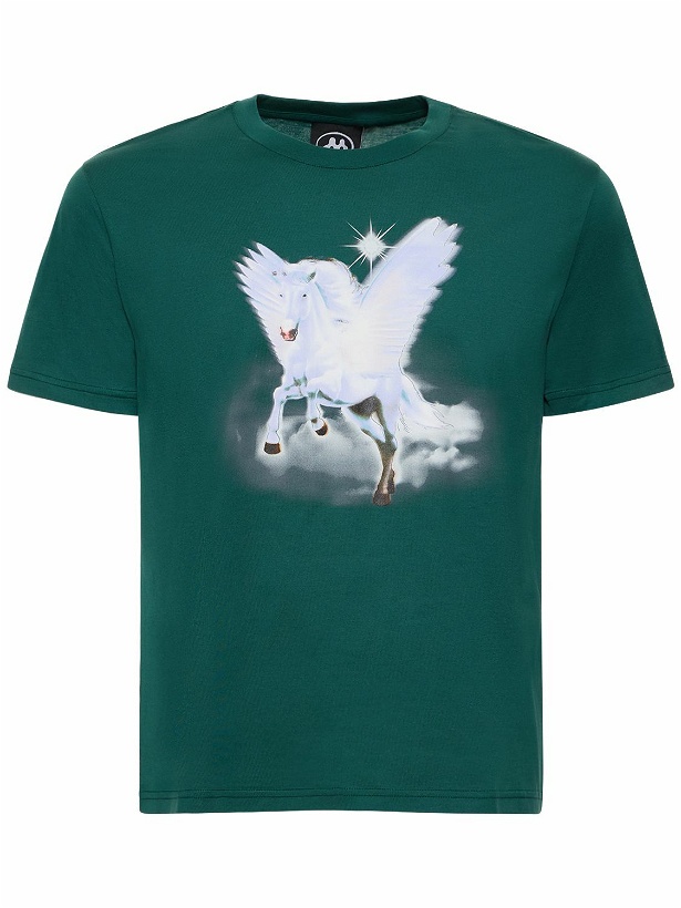 Photo: MOWALOLA - Unicorn Print Cotton Jersey Baby T-shirt