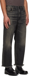 R13 Black Washed Boyfriend Jeans
