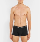 Calvin Klein Underwear - Three-Pack Stretch-Cotton Boxer Briefs - Men - Black