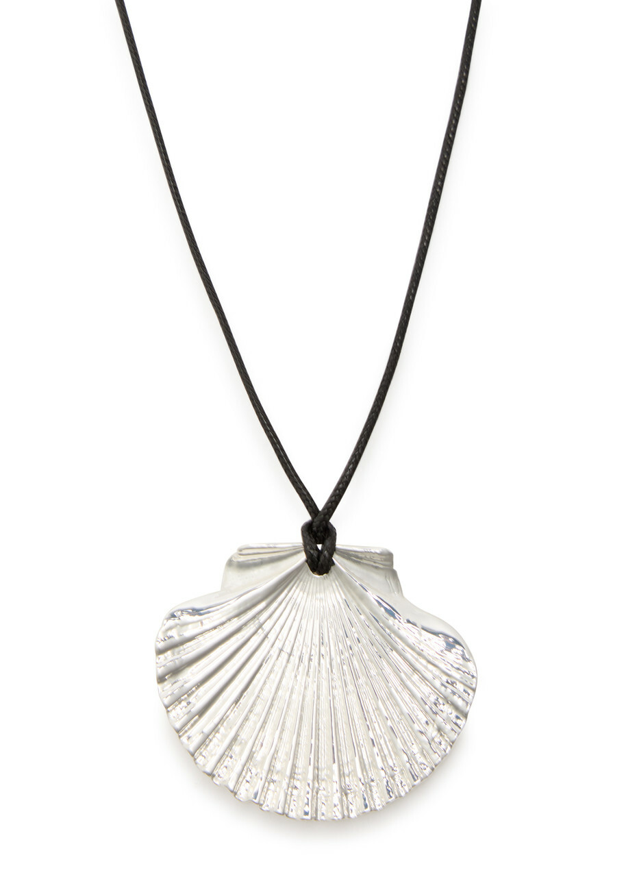 Eliou Venus Wrap Shell Cord Necklace - Silver - One Size