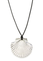 Eliou Venus Wrap Shell Cord Necklace - Silver - One Size