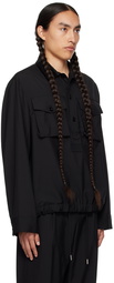 sacai Black Bellow Pocket Shirt