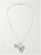 Pearls Before Swine - Thin Blood Silver Pendant Necklace