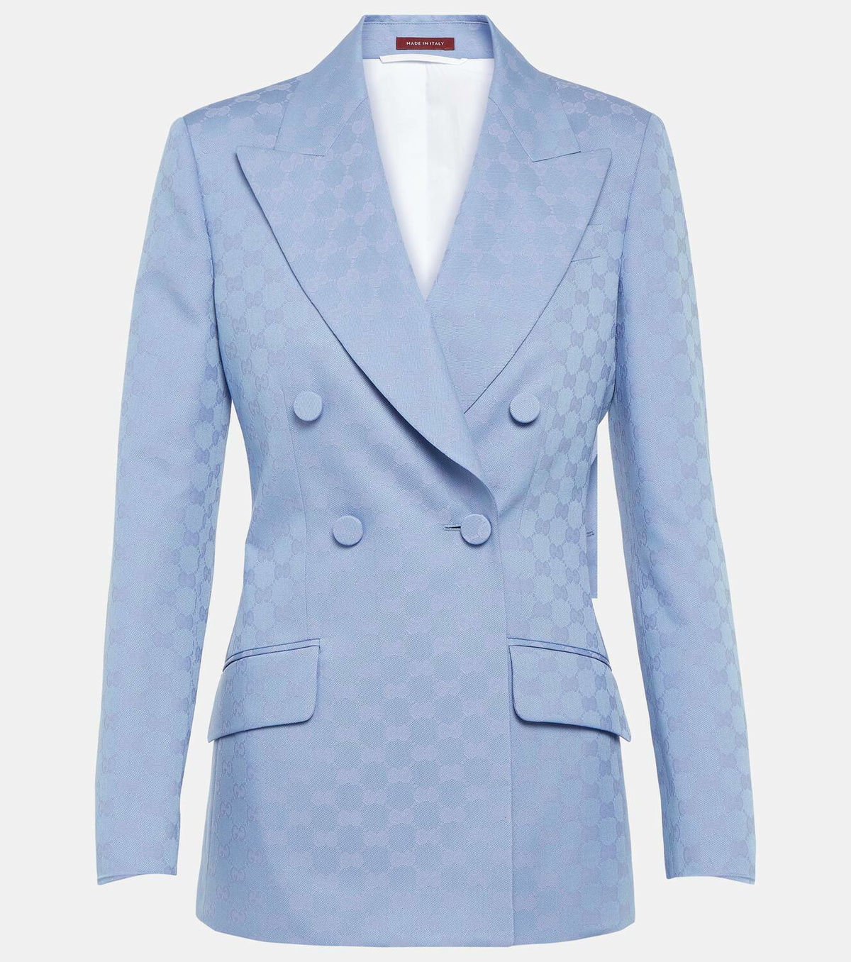 GUCCI 'GG' blazer レディース ジャケット Gucci GG-embroidered single-breasted Blazer | Neutrals