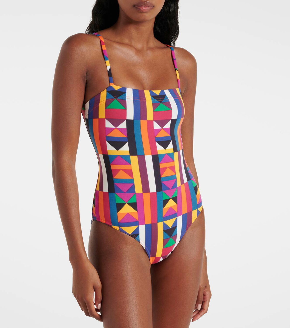 ワンピース水着 ERES Brown Stretch Nylon Sillage Swimsuit Eres Brown Stretch Nylon Sillage Swimsuit | ModeSens