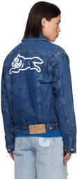 ICECREAM Navy Running Dog Denim Jacket