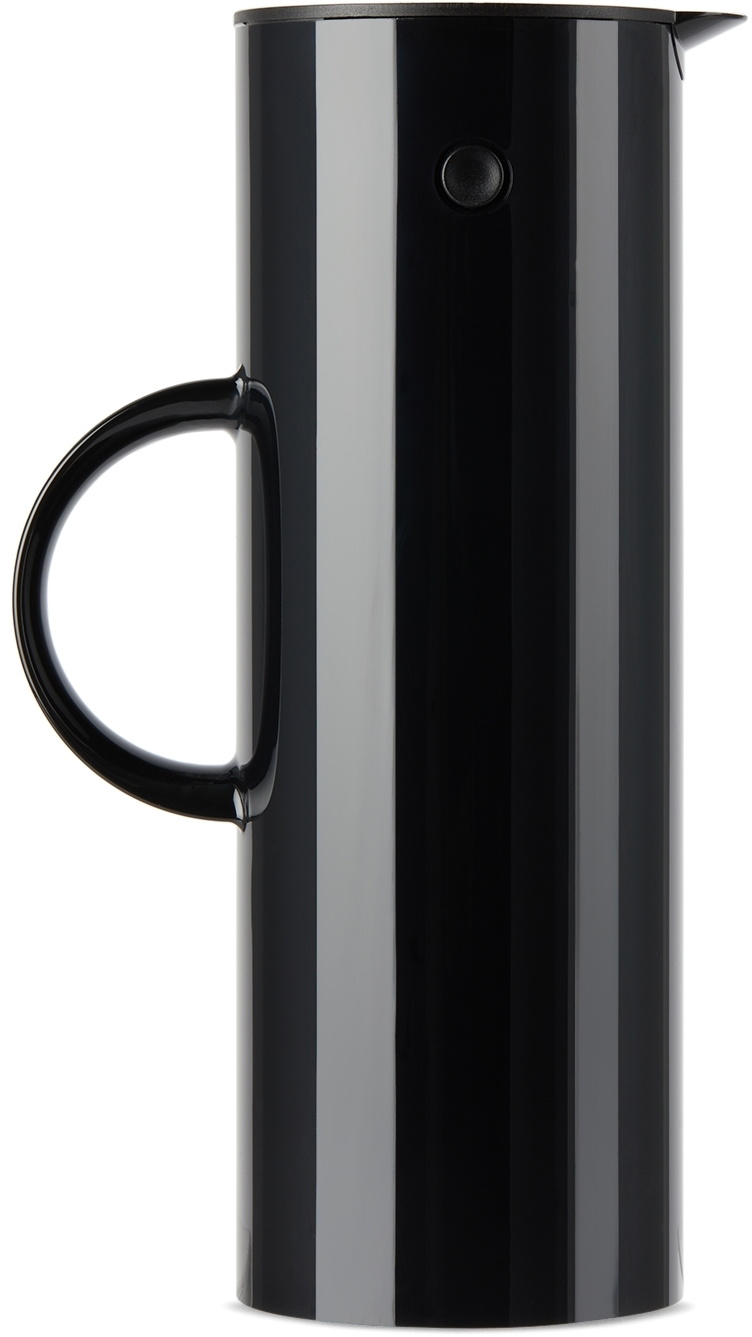 Stelton Black Vacuum Jug, 1L