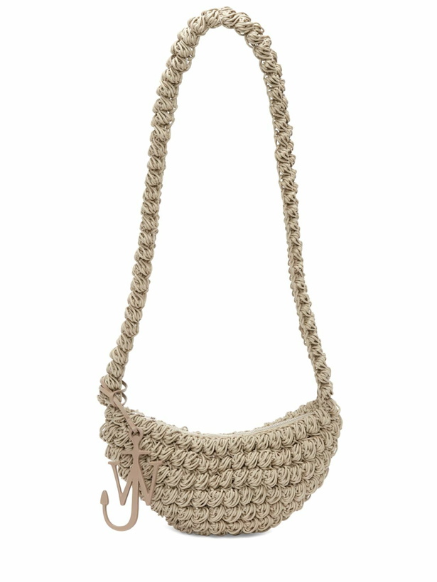 Photo: JW ANDERSON - Popcorn Sling Crochet Shoulder Bag