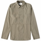 Norse Projects Men's Jens Travel Light 2.0 Overshirt in Concrete Grey