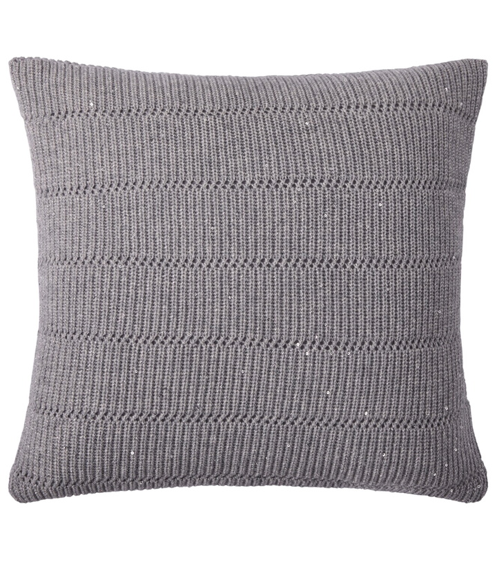 Photo: Brunello Cucinelli Cashmere and wool-blend cushion