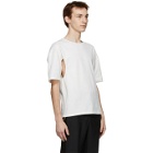 Vejas White Underarm Cut-Out T-Shirt