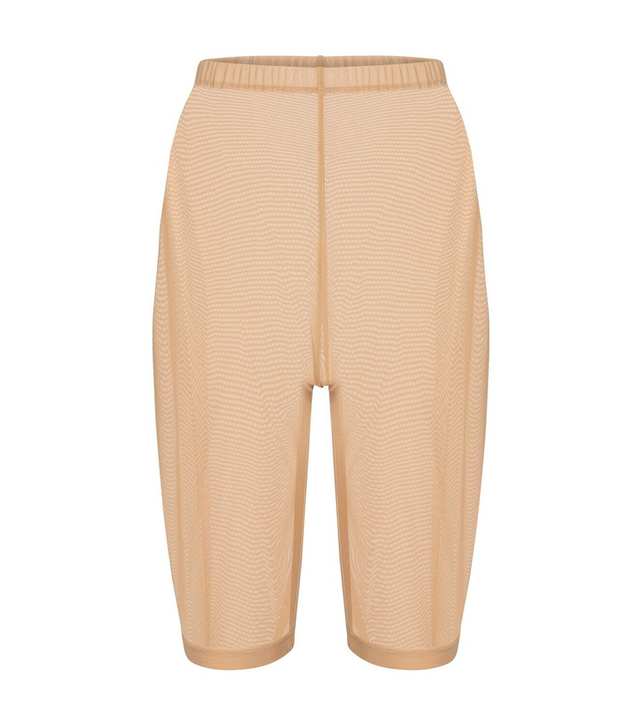 Photo: David Koma Mesh jersey shorts
