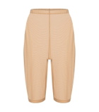 David Koma Mesh jersey shorts