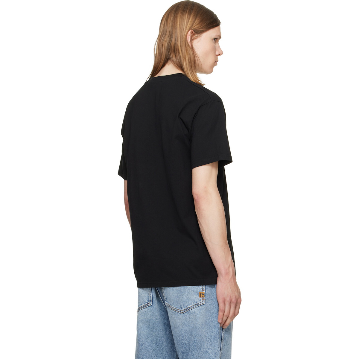 Givenchy Black 'Givenchy Paris' Grosgrain T-shirt